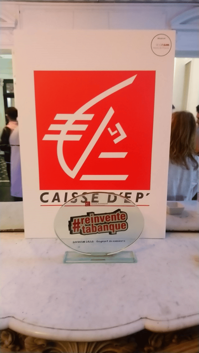 Le trophée #REINVENTETABANQUE