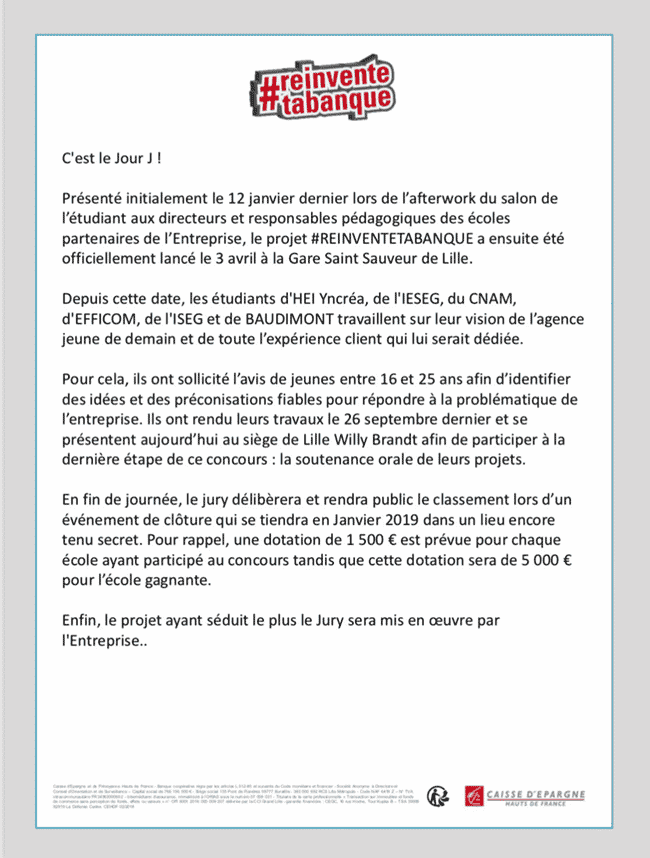 Courrier #REINVENTETABANQUE