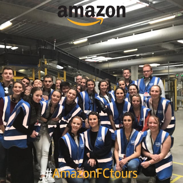 Visite Amazon étudiants Efficom Lille