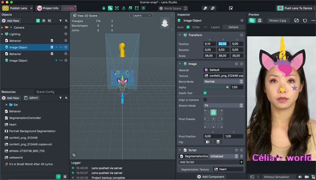 logiciel-Lens-Studio