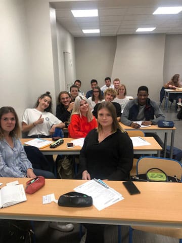 Les étudiants en BTS DE et DG 2e année