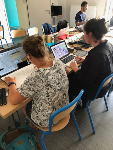 Etudiants en Bachelor Design d'Espaces de Communication