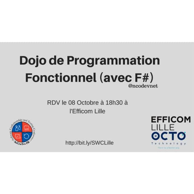 Mardi 08 octobre 2019 : DOJO de Programmation fonctionnelle, découverte avec F#