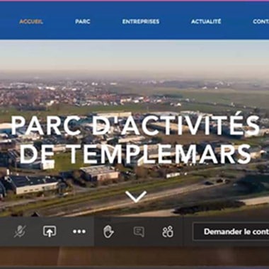 Projet Digital : les étudiants réalisent le site de la ZA de Templemars