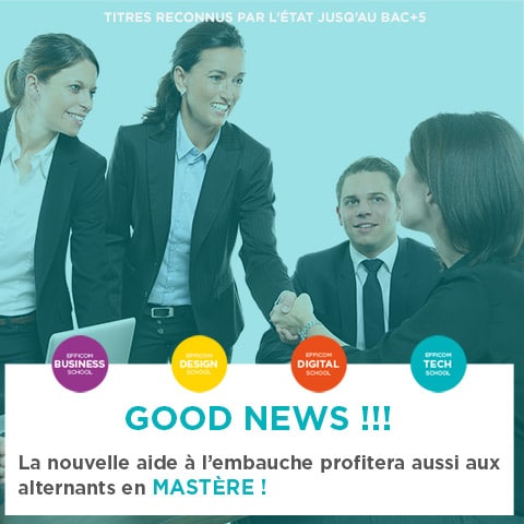 Good news : nouvelles aides à l’embauche jusqu’aux Mastères