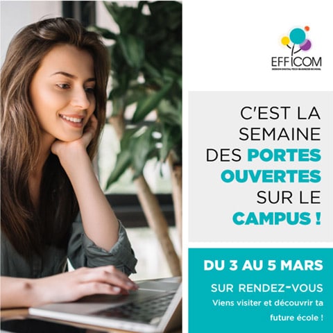 Sur RDV uniquement : Semaine Portes Ouvertes du 3 au 5 Mars