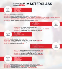 Evènements sur le campus : les Master Class 2021