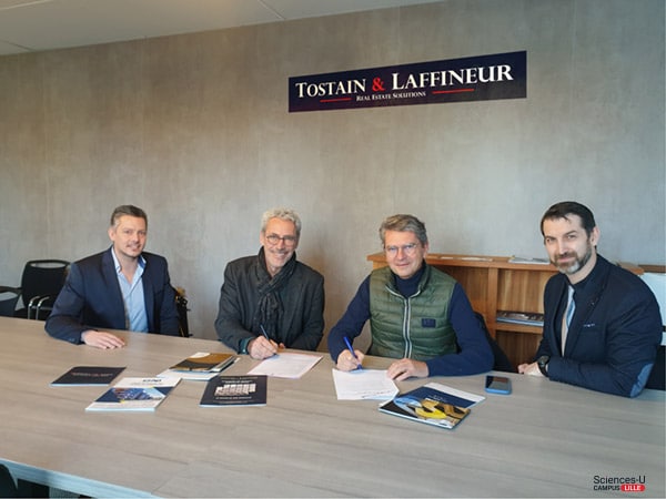 Signature du Partenariat Campus SCIENCES-U Lille avec l'entreprise Tostain Laffineur